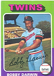 1975 Topps Baseball Cards      346     Bobby Darwin